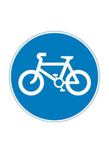Poster Cykling tillåten vägskylt 1
