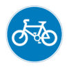 Poster Cykling tillåten vägskylt 2