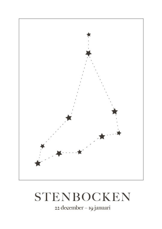 Poster Stenbocken Stjärntecken 1