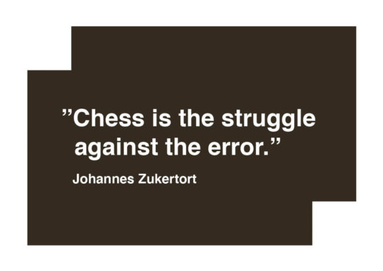 Poster Chess is the struggle against the error - Citat schack 1