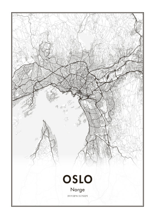 Poster Oslo karta 1