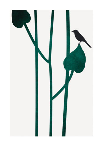 - Kubistika PosterBird Green 1