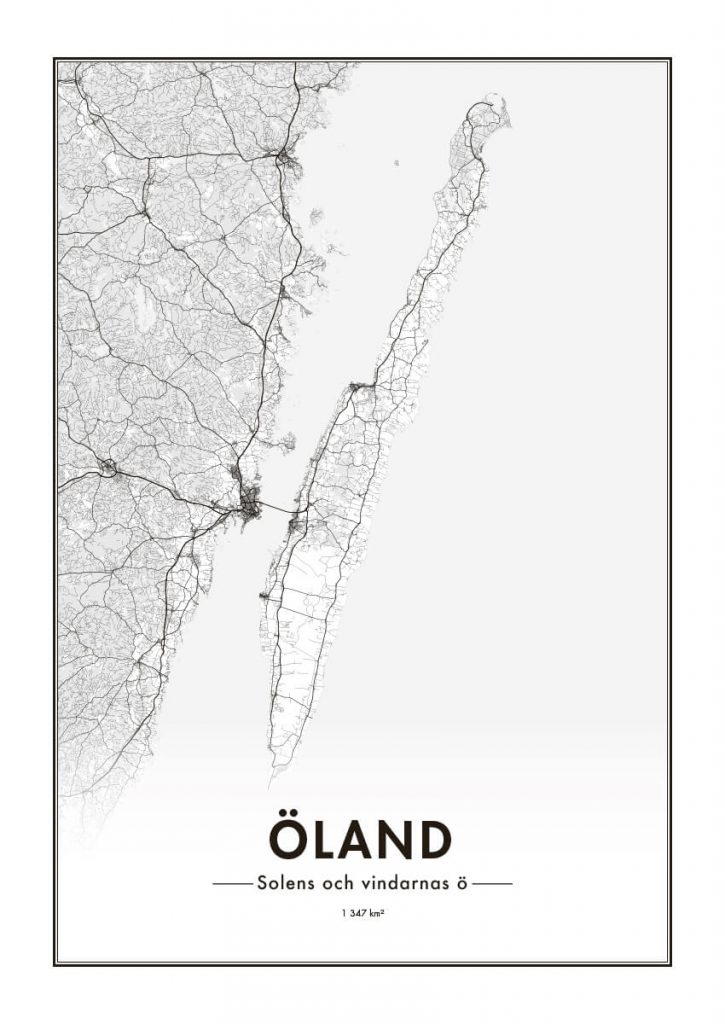 Ölandskarta Poster - Posterland