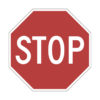 Poster Stoppskylt trafikmärke 2