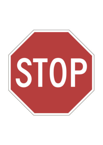 Poster Stoppskylt trafikmärke 1