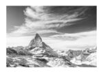 Poster Matterhorn svartvitt 1