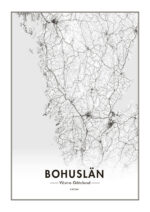 Poster Karta över Bohuslän 1