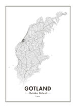 Poster Gotlandskarta 1
