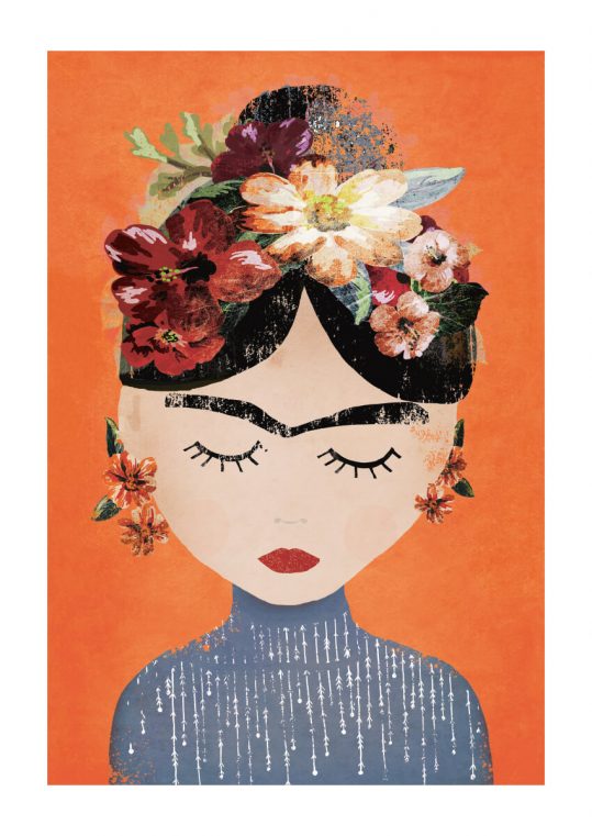 Poster Frida orange 1